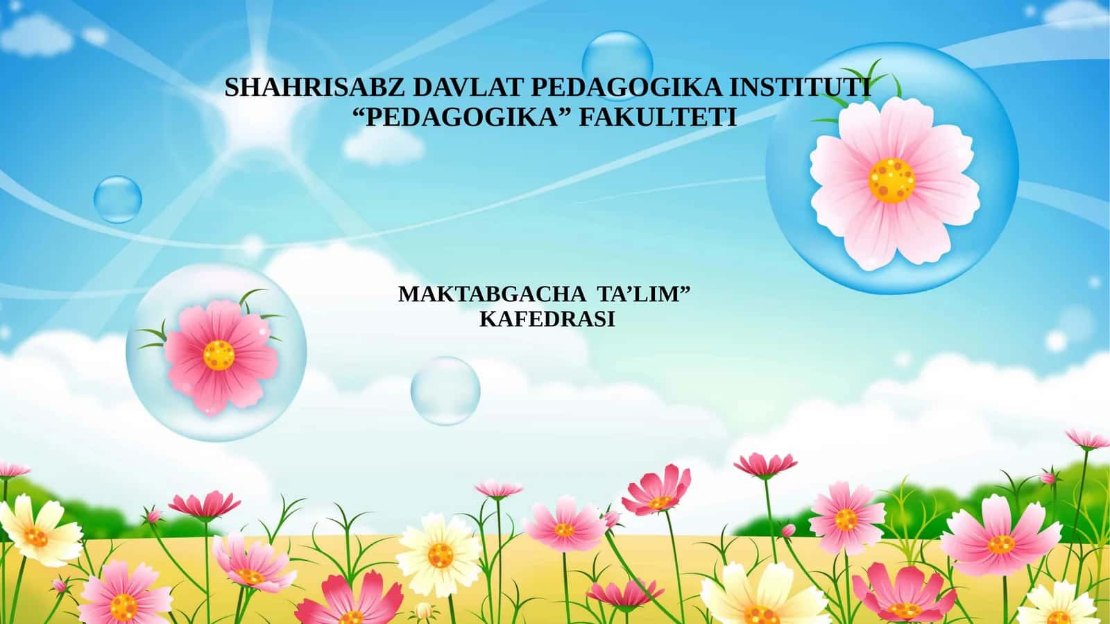 O‘yin turlari. Ijodiy o‘yinlar 1