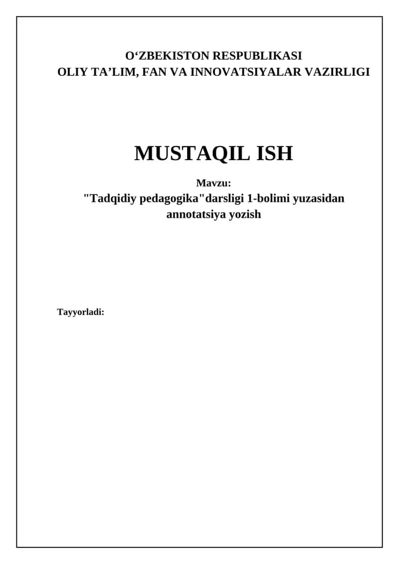 Tanqidiy pedagogika 1