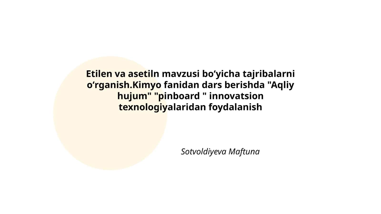 Etilen va Asetiln mavzusi 1
