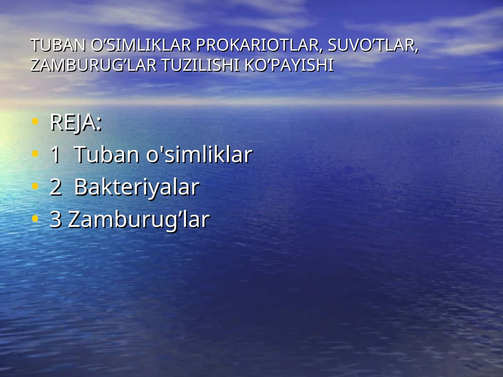 Tuban o'simliklar 1