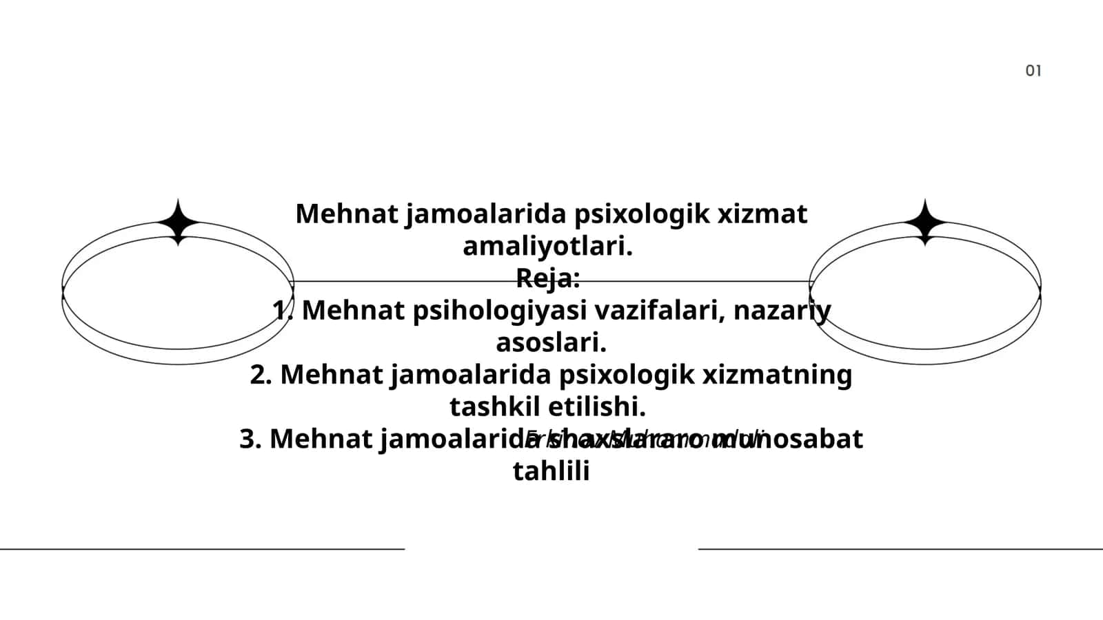 Mehnat jamoalarida psixologik xizmat amaliyotlari 1