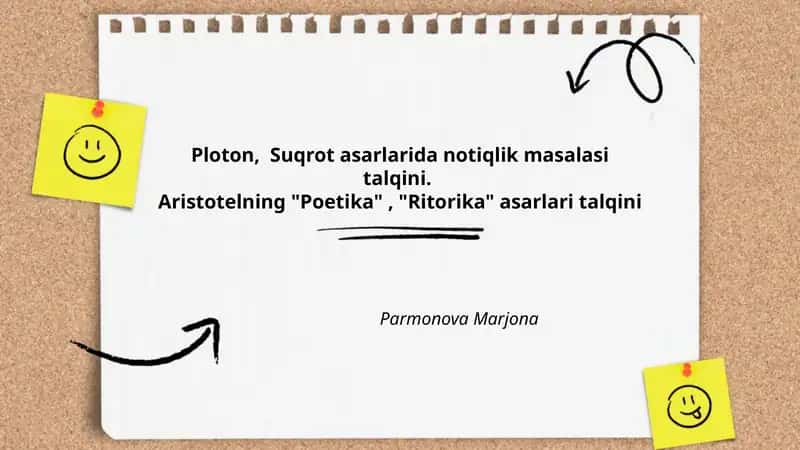 Ploton va Suqrot asarlarida notiqlik tushunchasining umumiy talqini 1