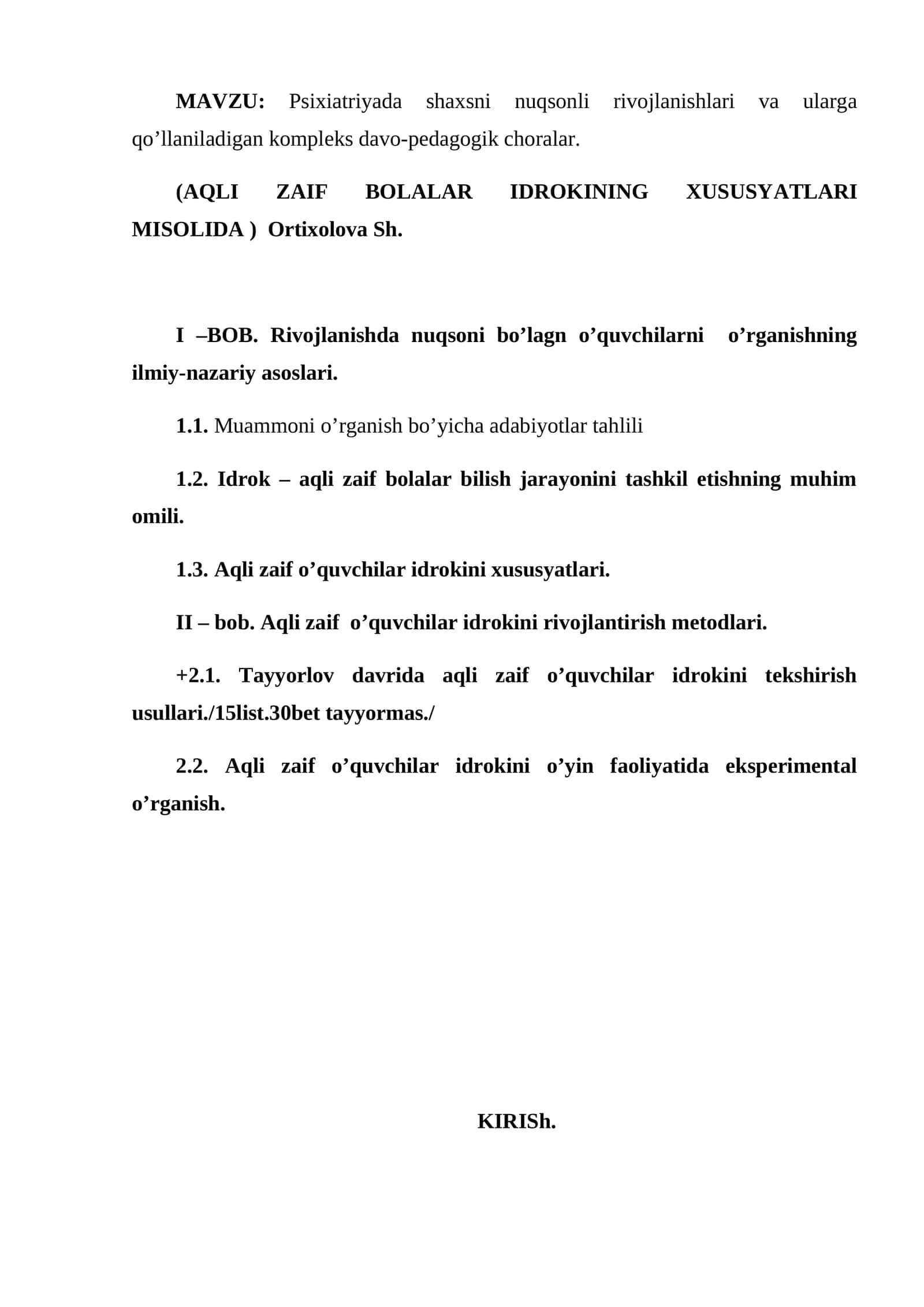 Aqli zaif bolalar idrokining rivojlantirish metodlari 1