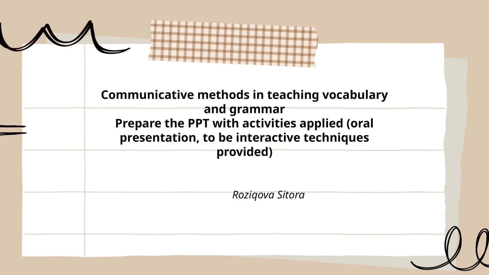 Communicative methods in teaching vocabulary and grammar 1