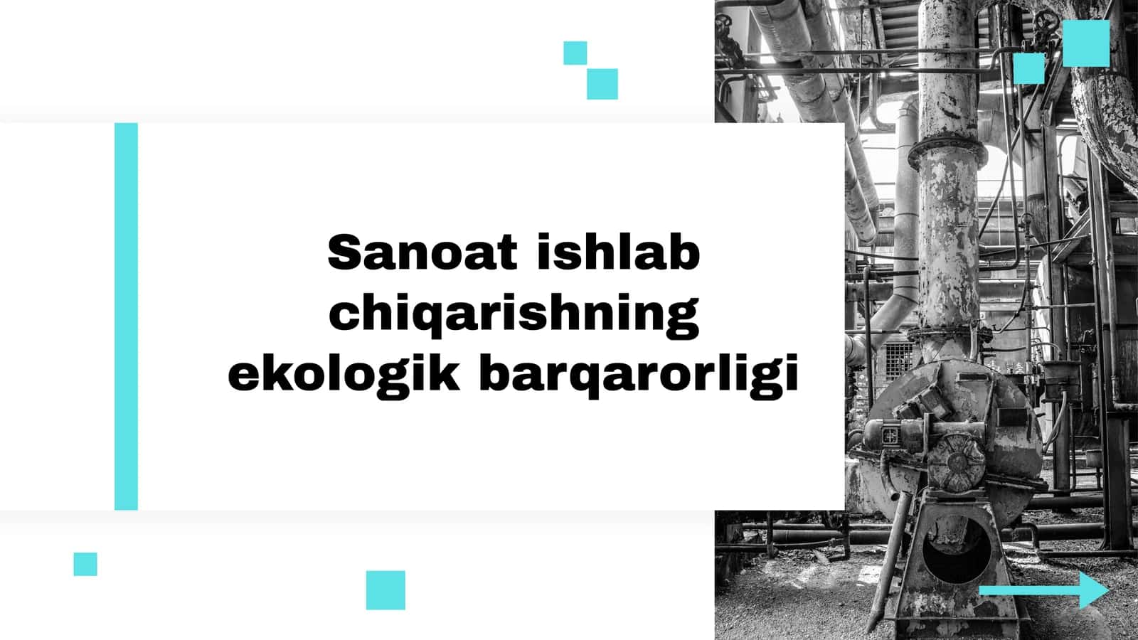Sanoat ishlab chiqarishning ekologik barqarorligi 1