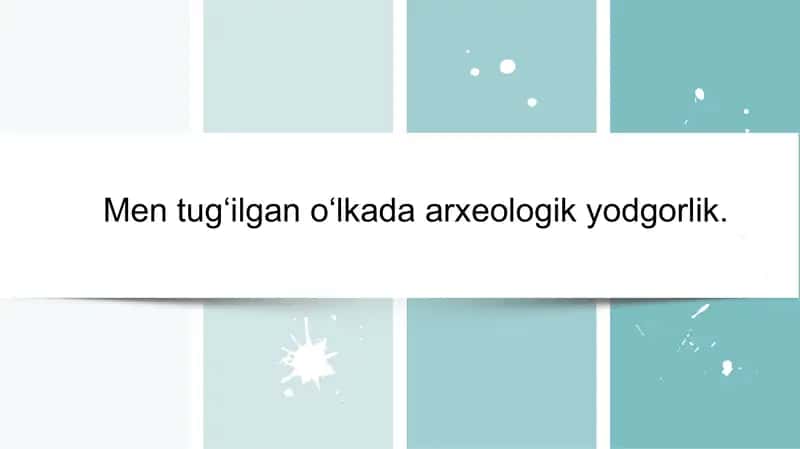 Men tugʻilgan oʻlkada arxeologik yodgorlik 1