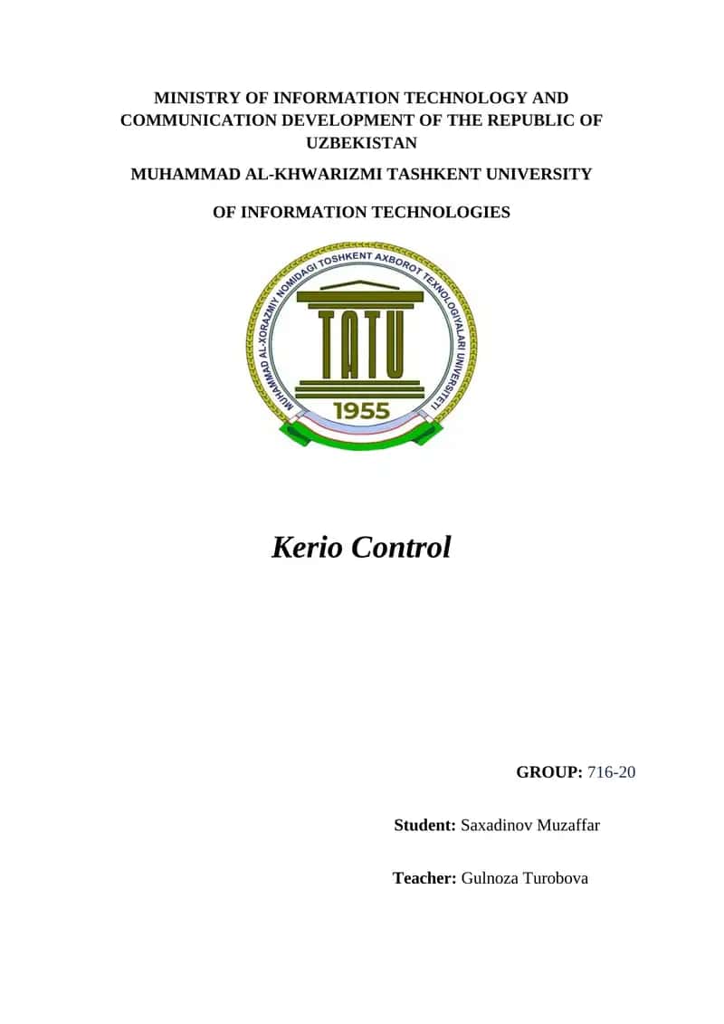Kerio Control 1