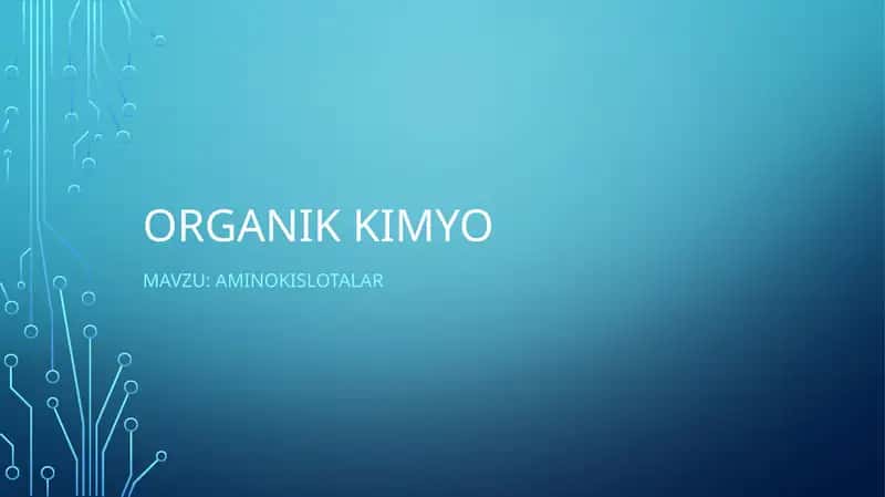 AMINOKISLOTALAR 1
