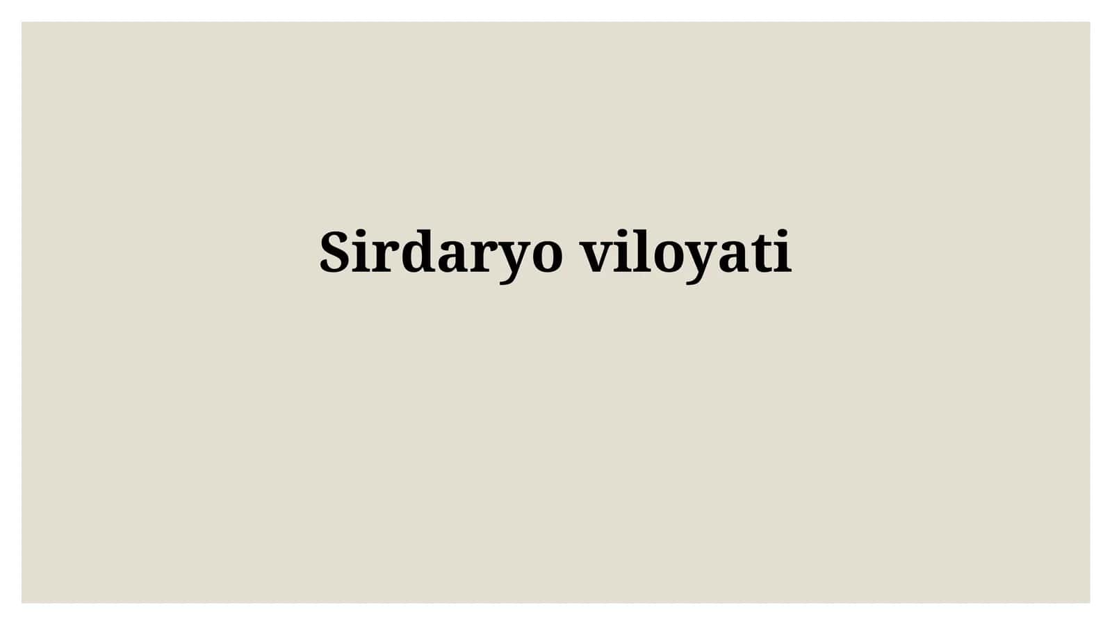 Sirdaryoviloyati 1