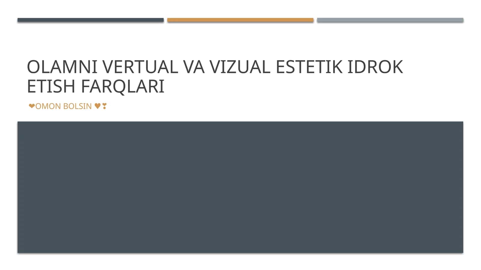 Virtual va vizual estetika 1