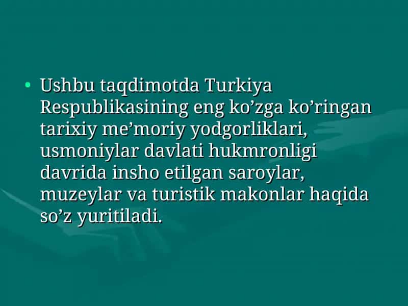 Türkiye`nin tarihi yapıları 1