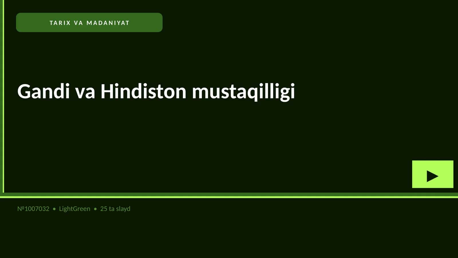 Gandi va Hindiston mustaqilligi 1