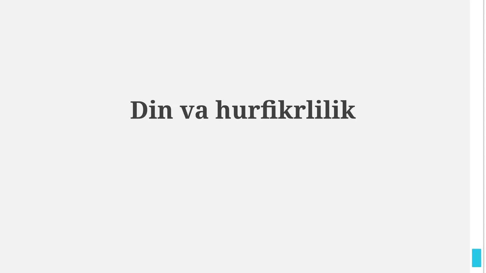 Dinvahurfikrlilik 1
