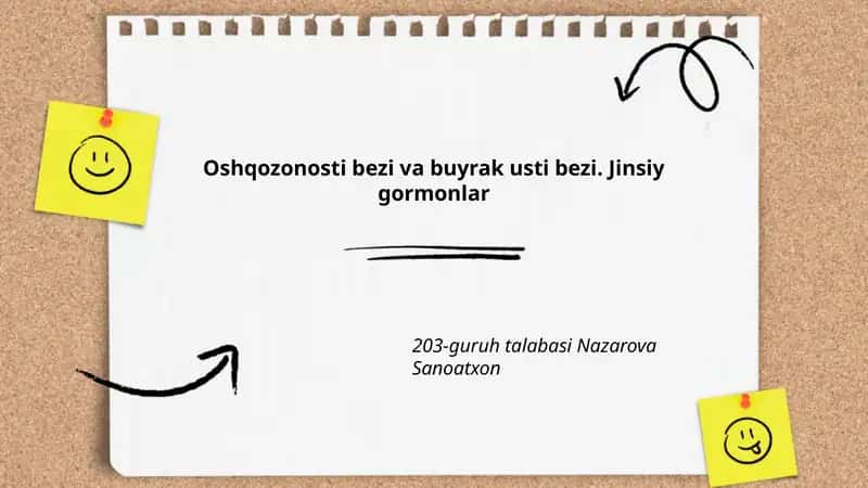 Oshqozonosti bezi va buyrak usti bezi. Jinsiy gormonlar 1
