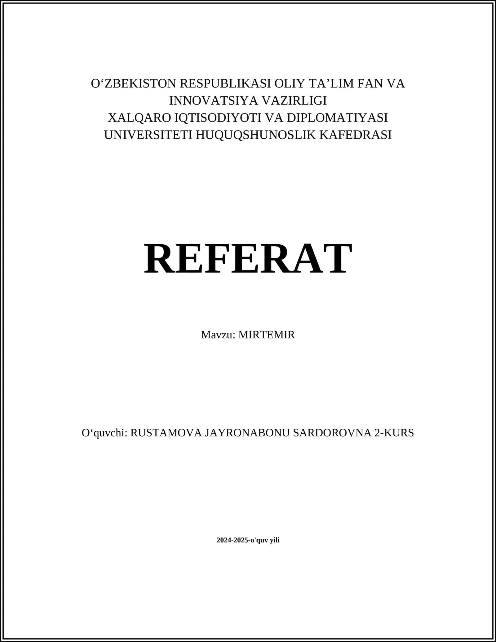 MIRTEMIR 1