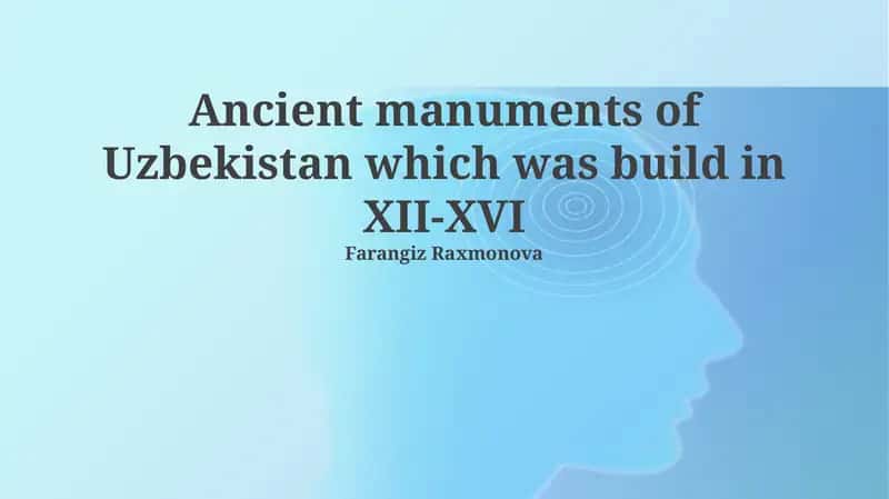 Golden Age of Uzbek Architecture: 12th-16th Centuries 1
