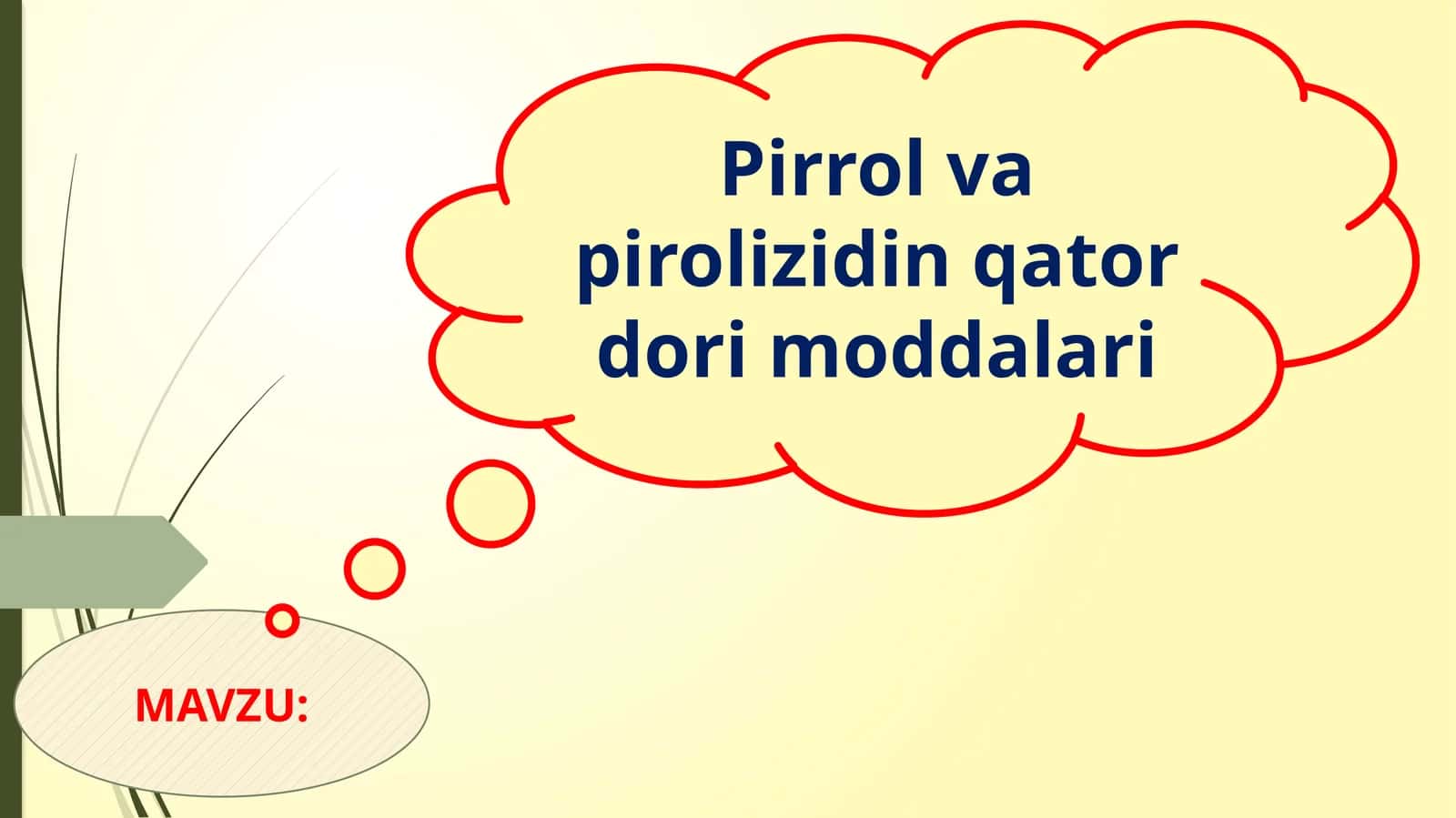 Pirrol va pirolizidin qator dori moddalari 1