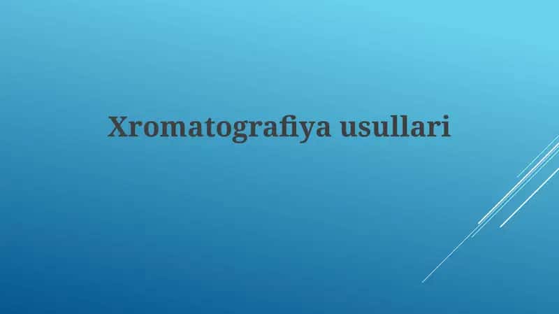 Elektroforez va xromatografiya 1