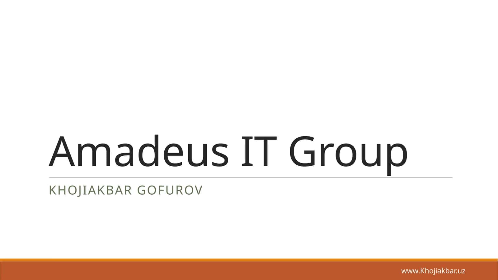 Amadeus IT Group 1