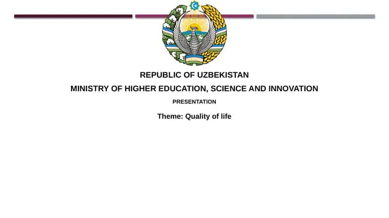 Quality of Life 1