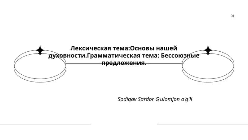 Основы нашей духовности 1