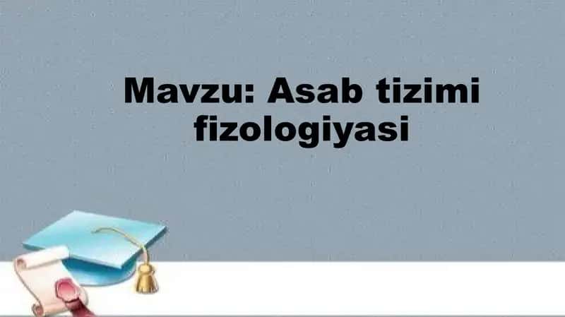 Asab tizimi fizologiyasi 1
