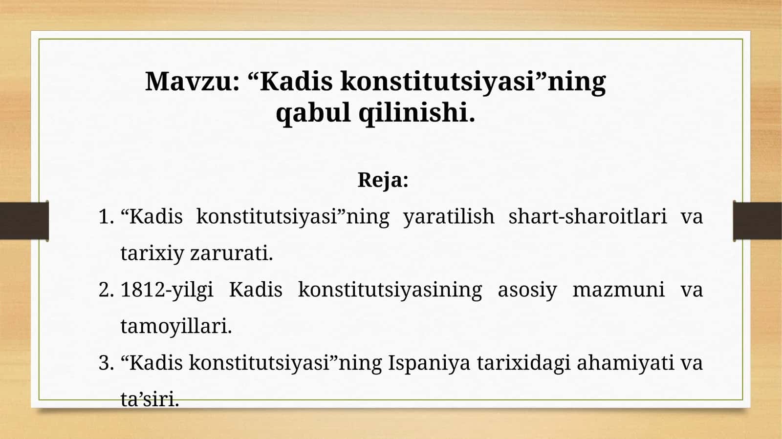 Kadiskonstitutsiyasi 1