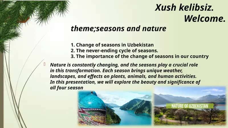 Seasons and Nature in Uzbekistan 1