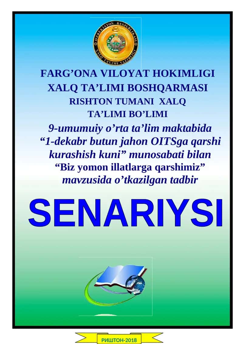 Biz yomon illatlarga qarshimiz 1