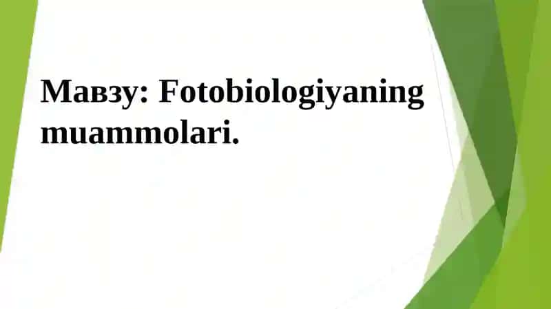 Fotobiologiya