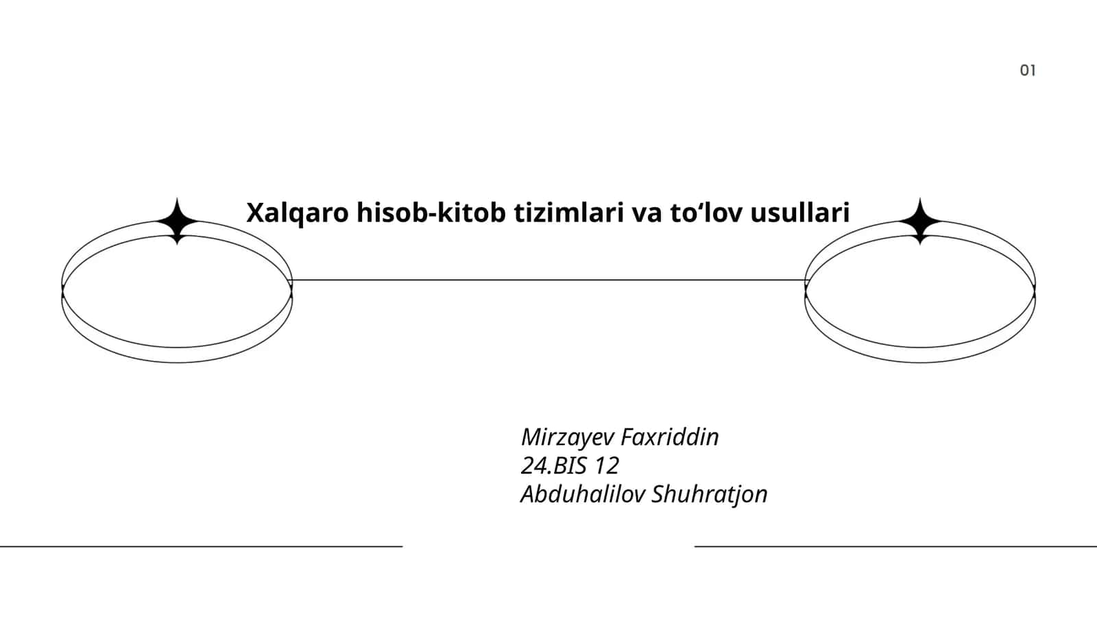 Xalqaro hisob-kitob tizimlari va to‘lov usullari 1