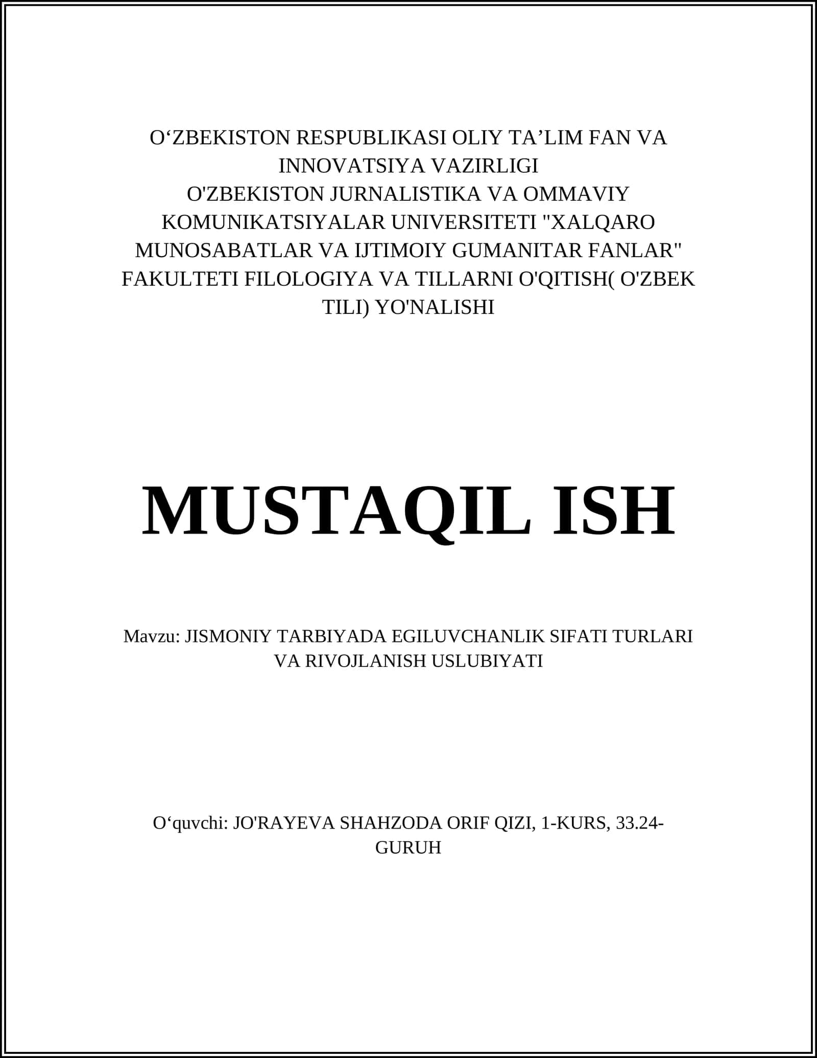 Egiluvchanlikni rivojlantirish usullari 1