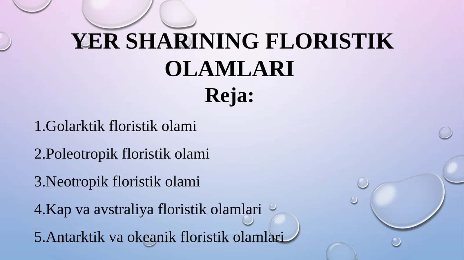 YER SHARINING FLORISTIK OLAMLARI 1