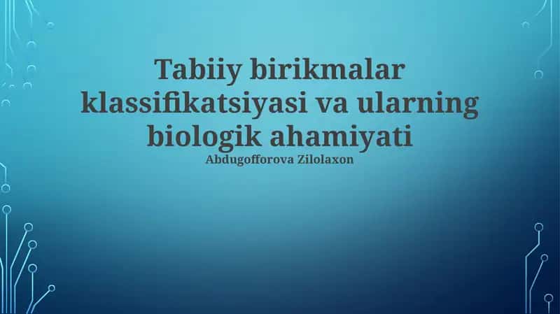 Gormonlar va ularning biologik ahamiyati 1