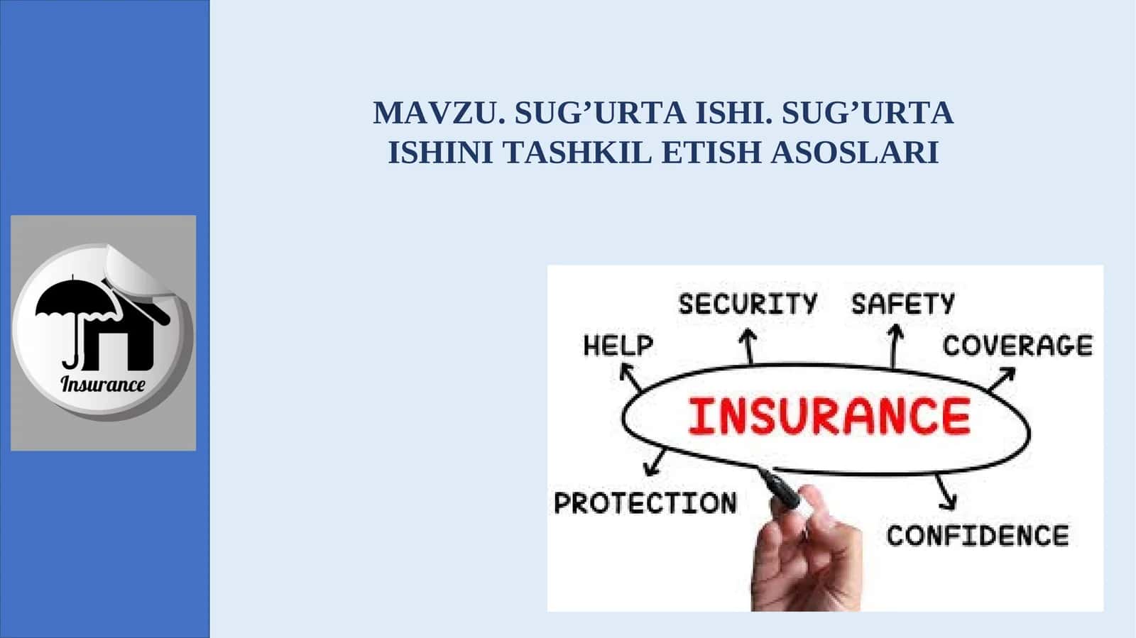 SUG’URTA ISHI. SUG’URTA ISHINI TASHKIL ETISH ASOSLARI 1