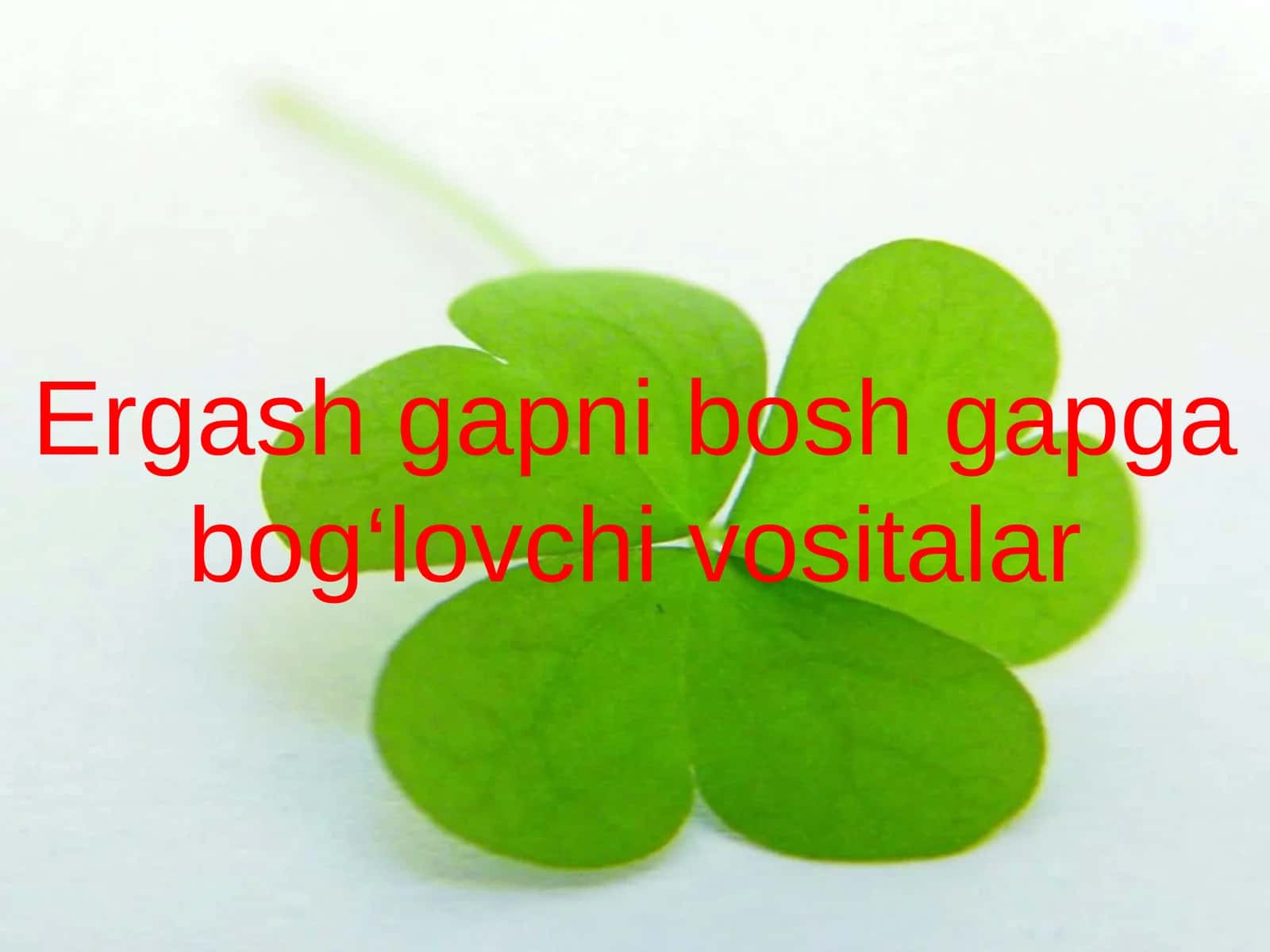 9-sinf Ona tili fanidan dars ishlanma. Ergash gapni bosh gapga bog'lovchi vositalar 1