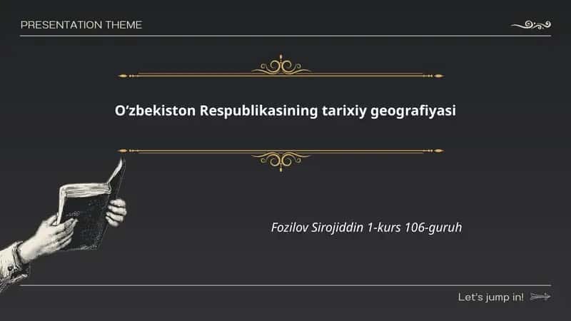 Oʻzbekiston Respublikasining tarixiy geografiyasi 1