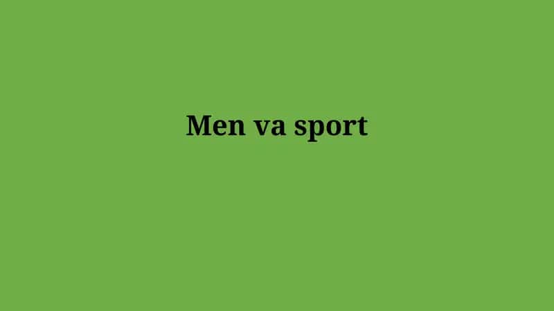 Sport va sog'liq 1