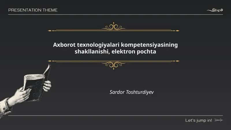 Elektron pochta tushunchasi va axborot texnologiyalari kompetensiyasi 1