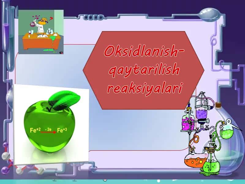 Oksidlanish-qaytarilish reaksiyalari 1