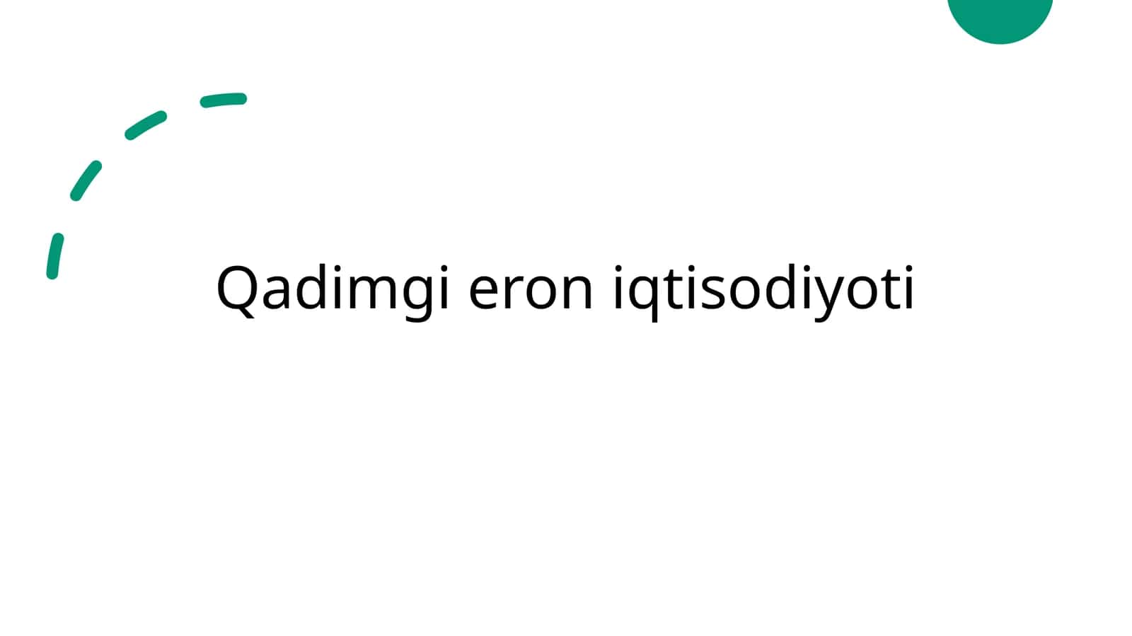 Qadimgi eron iqtisodiyoti 1