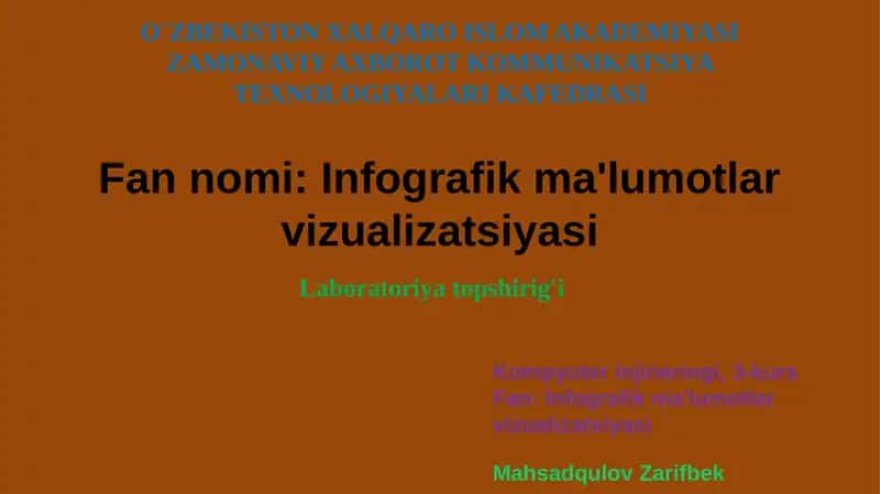 Infografik ma'lumotlar vizualizatsiyasi 1