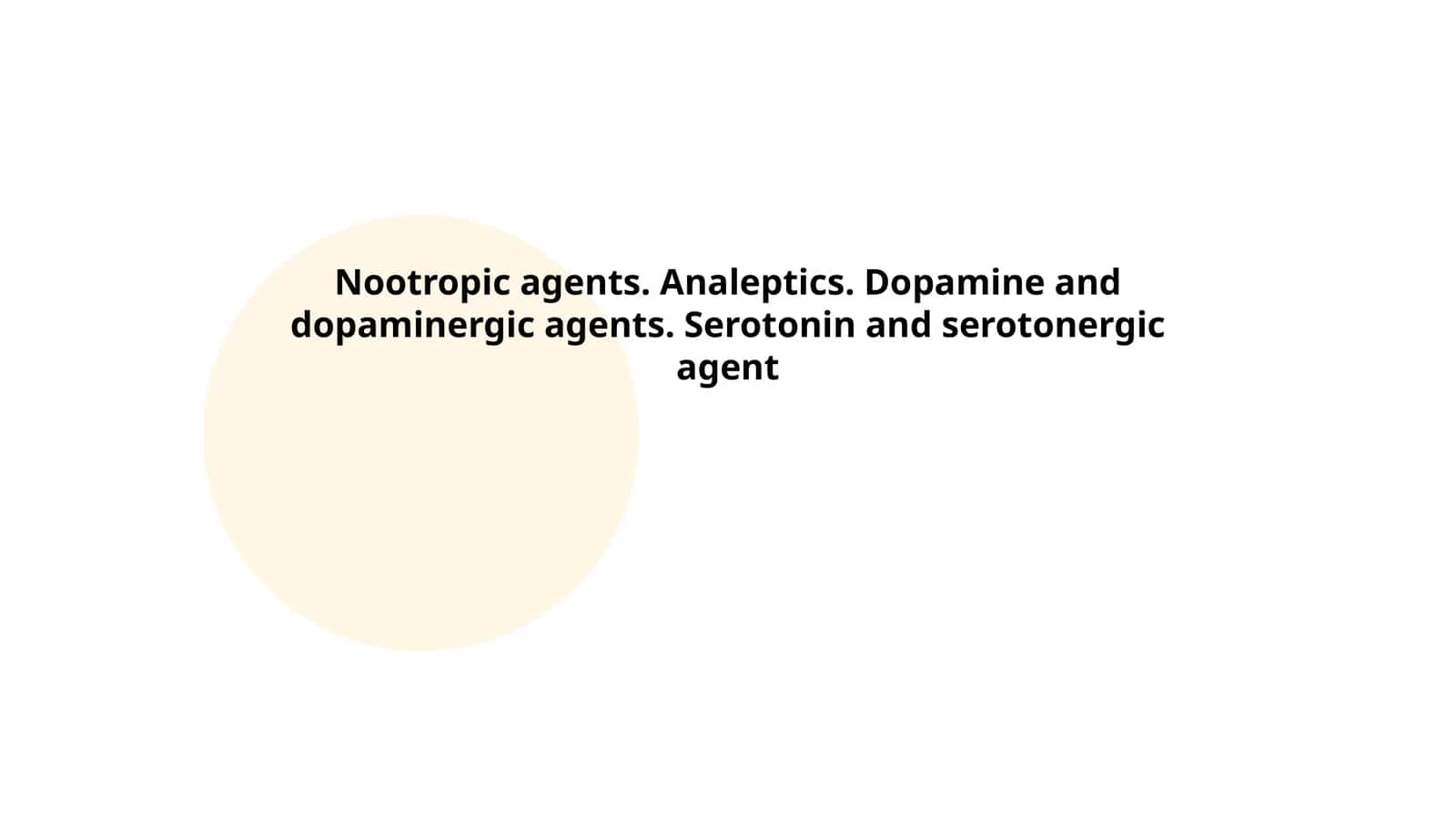 Nootropic Agents 1