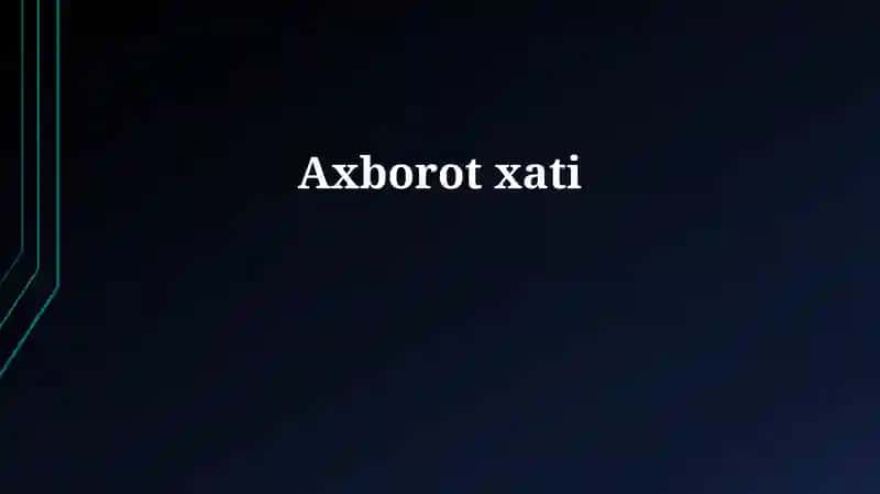 Axborot xati
