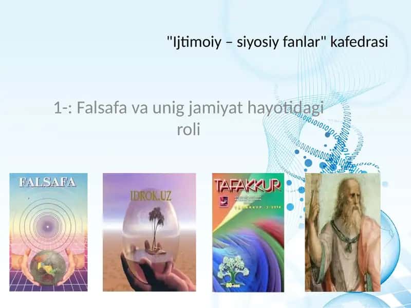 Ijtimoiy – siyosiy fanlar kaedrasi 1