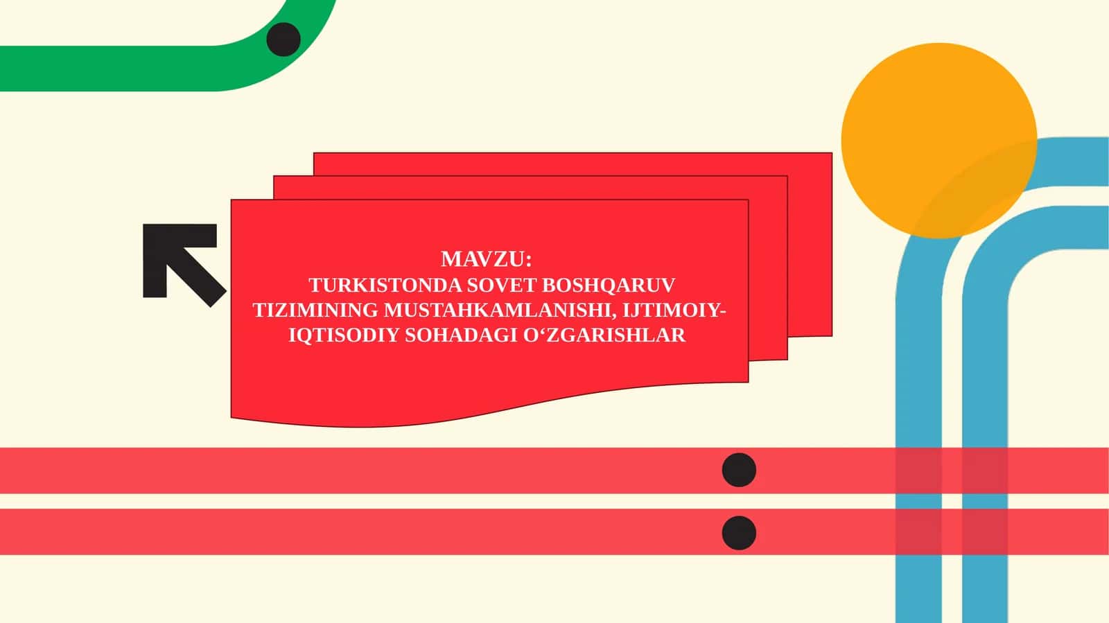 TURKISTONDA SOVET BOSHQARUV TIZIMINING MUSTAHKAMLANISHI, IJTIMOIY-IQTISODIY SOHADAGI O‘ZGARISHLAR 1