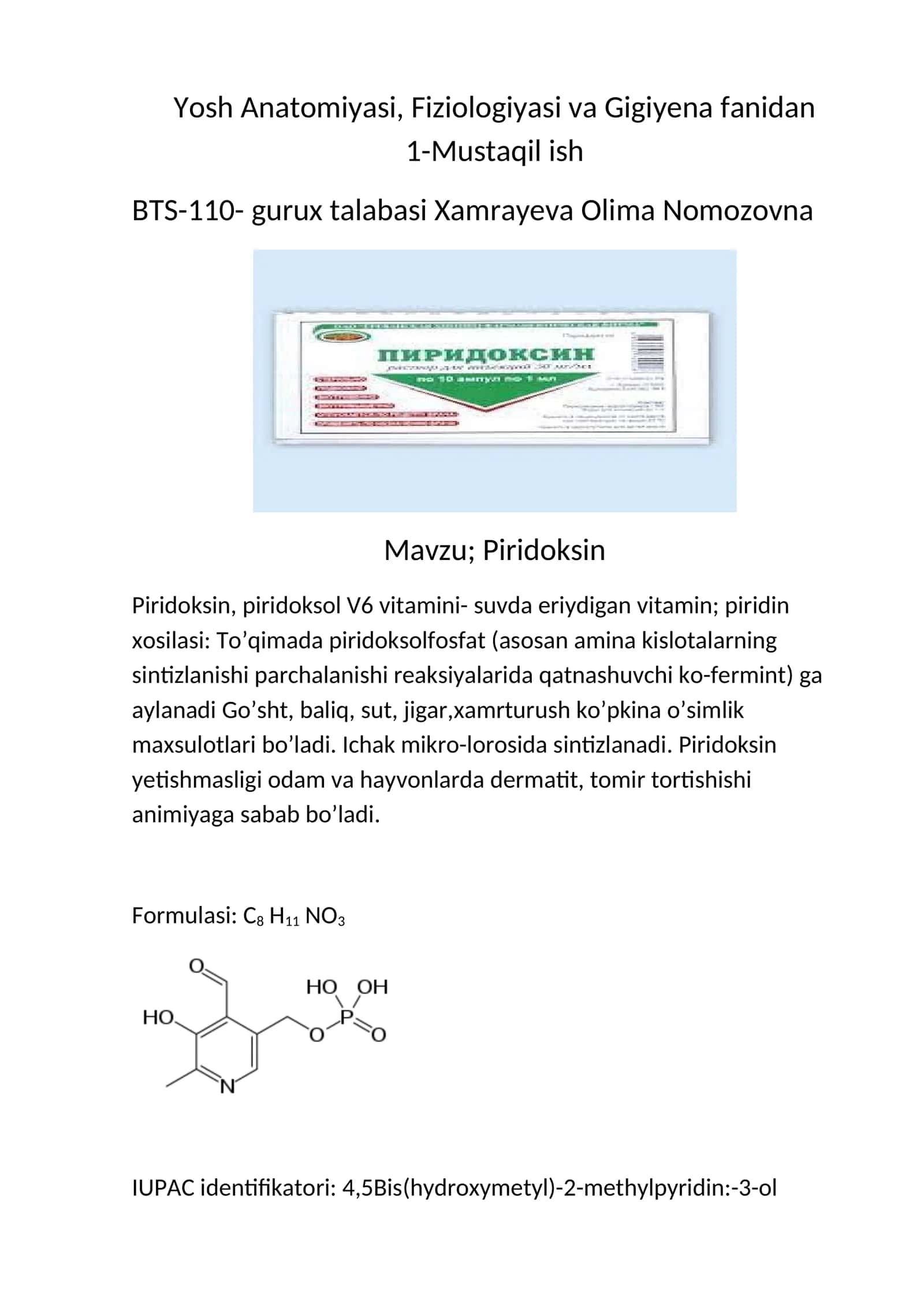 Piridoksin 1