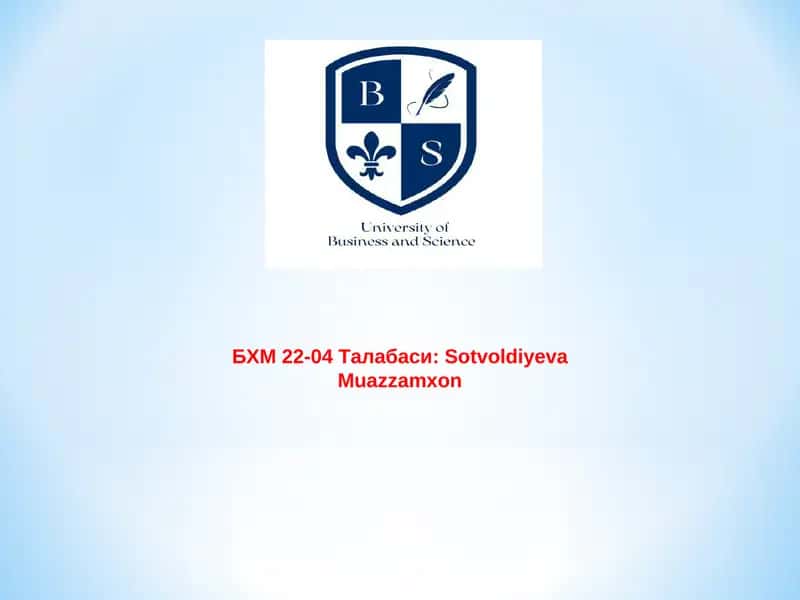 Moliyaviy va boshqaruvhisobi fanining predmeti va metodi 1