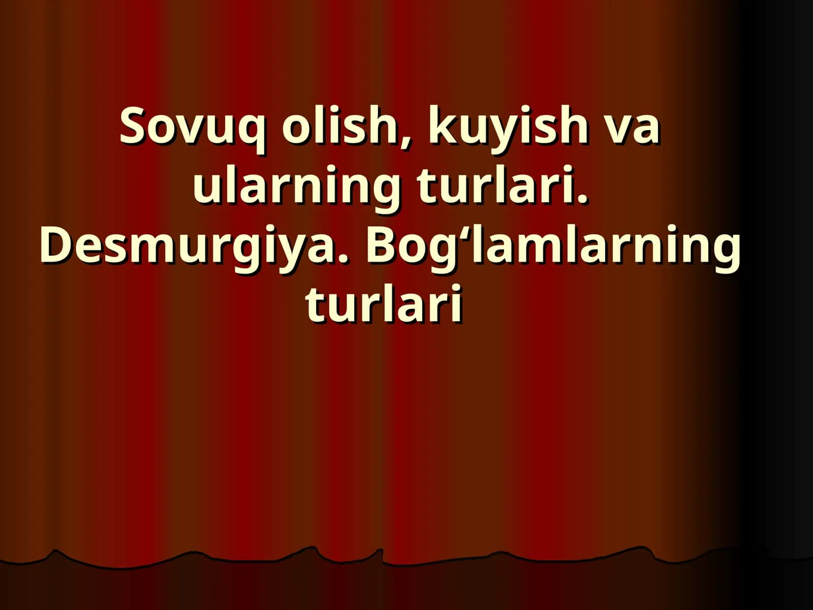 Sovuq olish, kuyish va ularning turlari 1