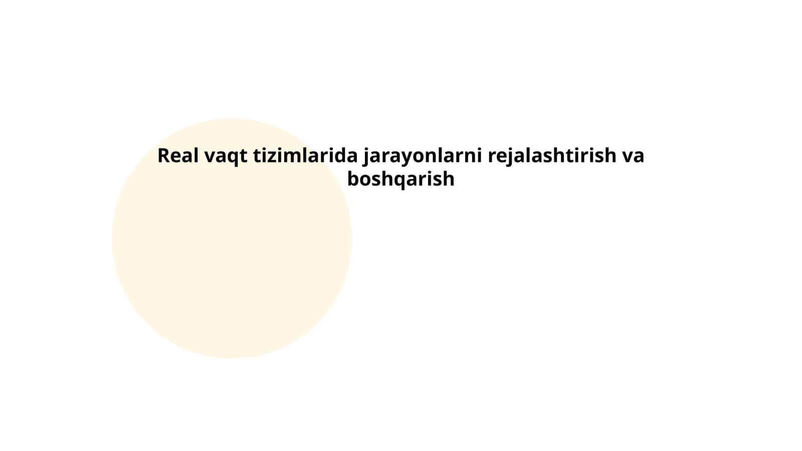 Real vaqt tizimlarida jarayonlarni navbatlash 1